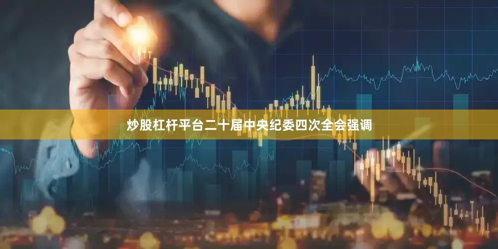 炒股杠杆平台二十届中央纪委四次全会强调